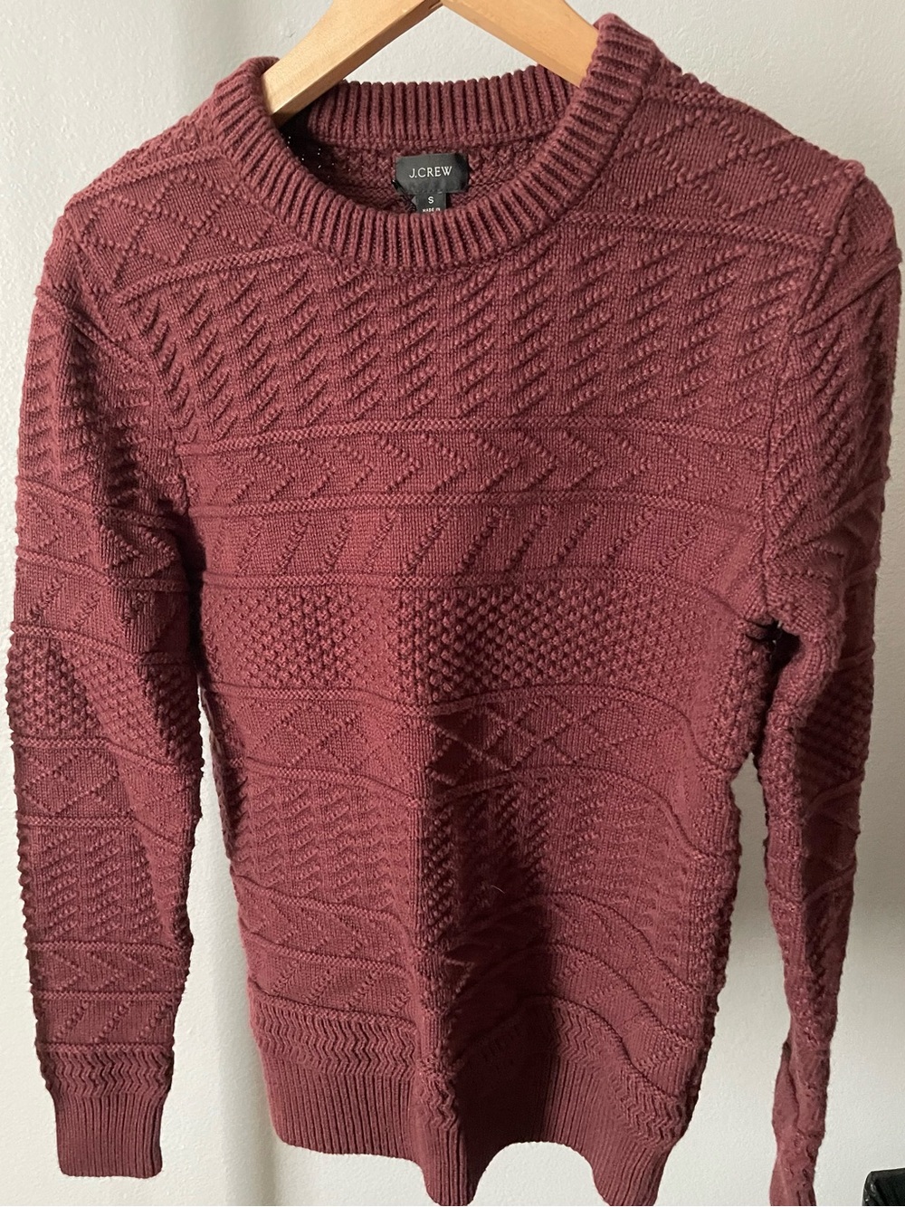 NWT J. Crew Chocolate Brown Knit Sweater Size Small